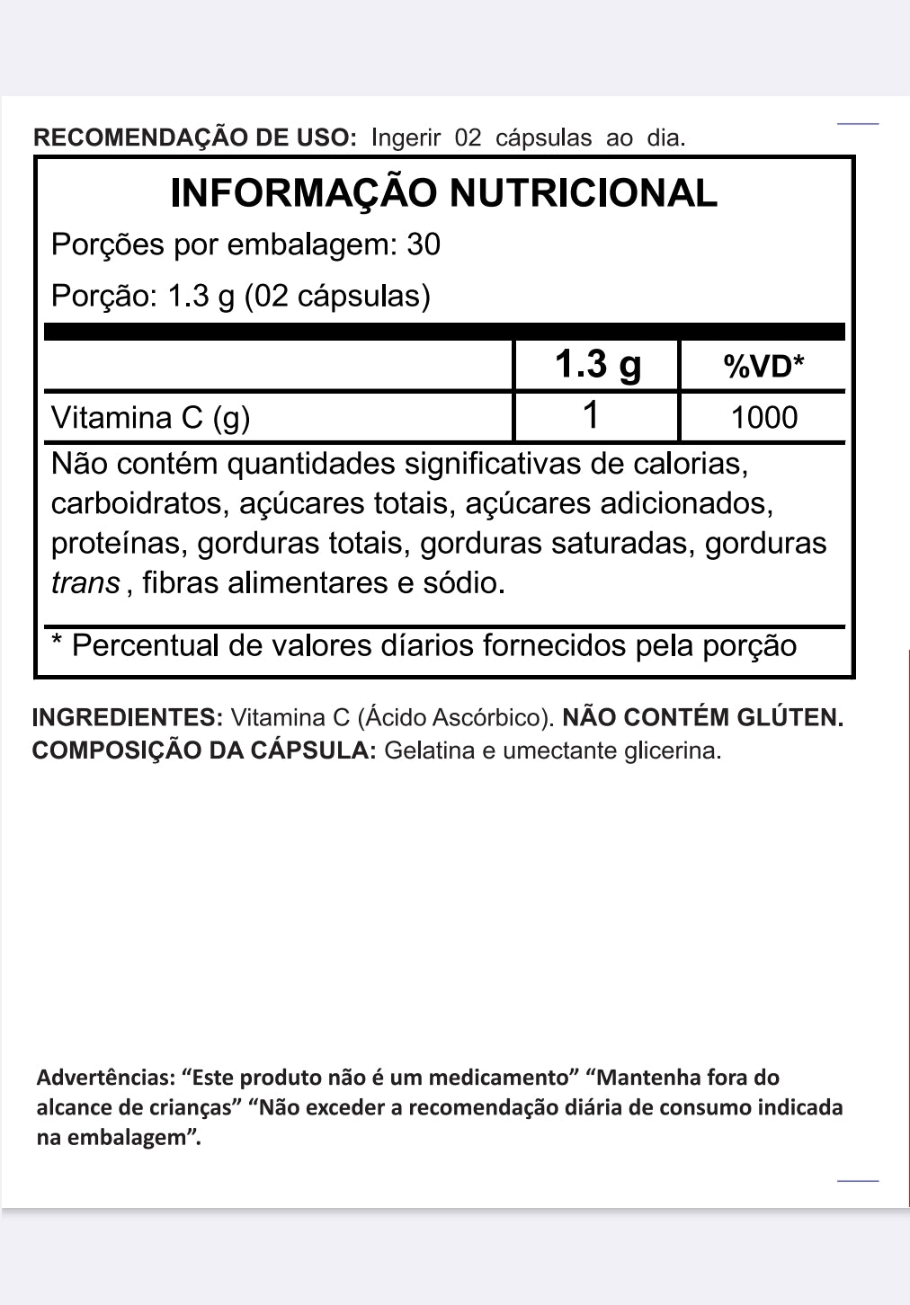 Vitamina C em Cápsulas – Ação Antioxidante, Produção de Colágeno e Saúde Total