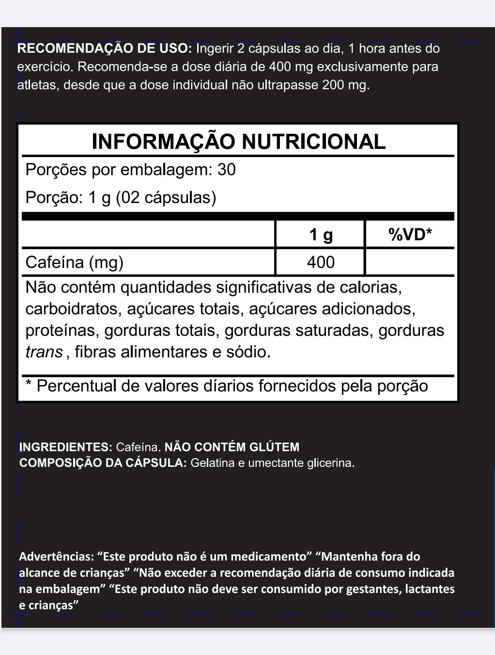 Cafeína - Estimulante Premium para Foco e Performance