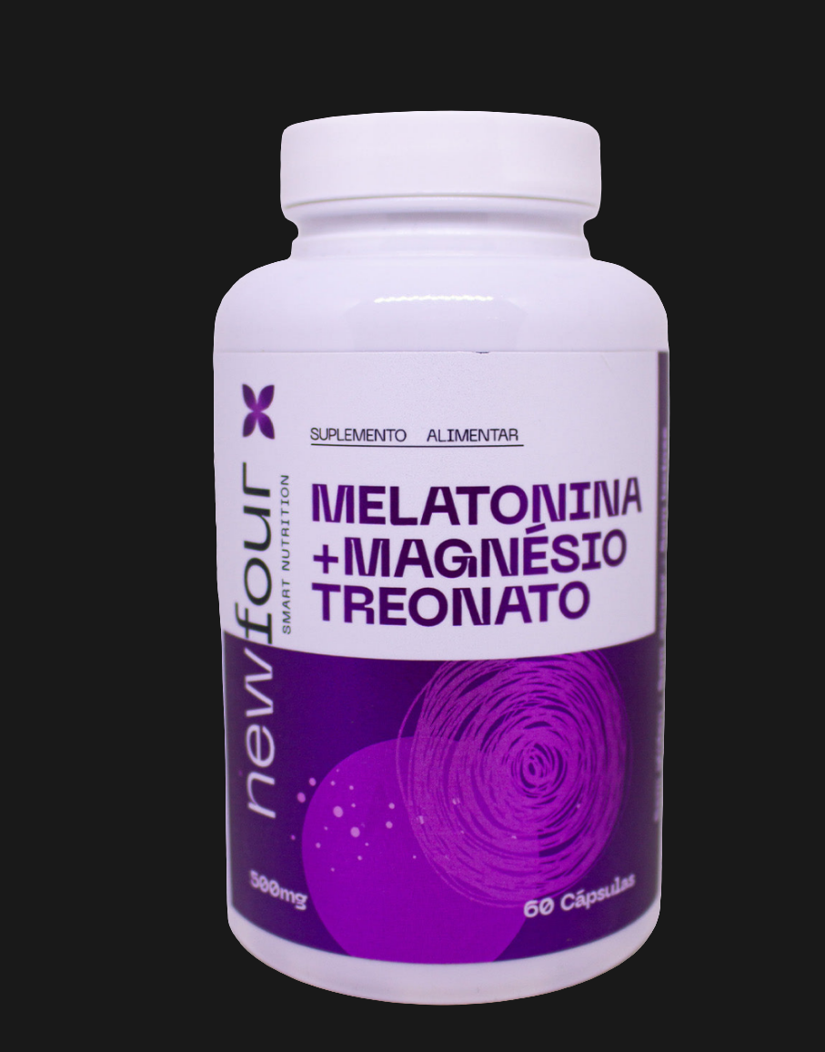 🌙 Melatonina com Magnésio Treonato – Suplemento natural para Dormir Melhor e Reduzir Ansiedade