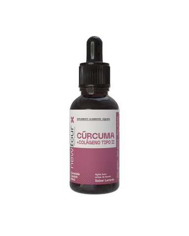 Cúrcuma com Colágeno Tipo II em Gotas – Suporte Articular e Ação Anti-inflamatória Natural