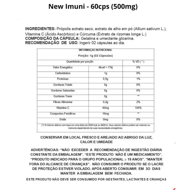 New Imune - Complexo Vitamínico para Fortalecer o Sistema Imunológico